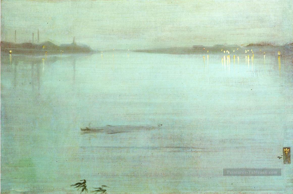 Nocturne Bleu et Argent James Abbott McNeill Whistler Peintures à l'huile